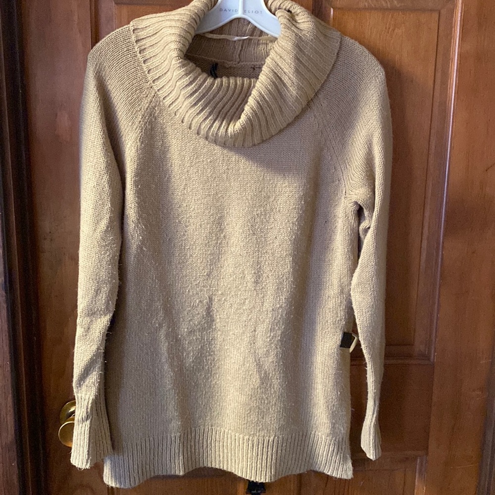 Tan cowl neck sweater